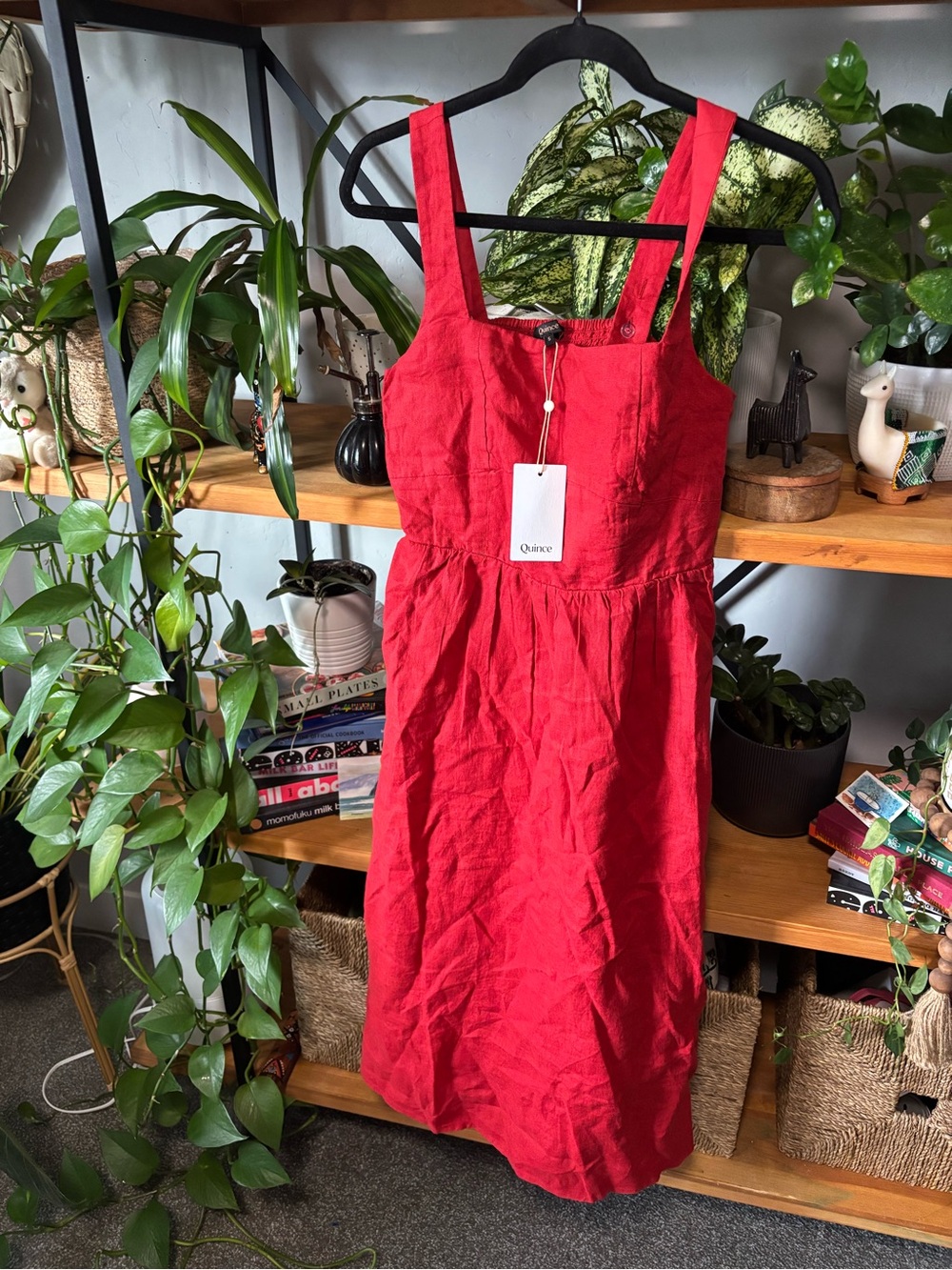 Quince 100% European Linen Fit & Flare Midi Dress NWT | Small - Picture 7 of 9